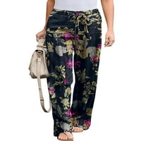 Ženska odjeća za slobodno vrijeme U Stilu hipi Palazzo široke Palazzo hlače ležerna odjeća hlače s cvjetnim printom