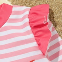 Kupaći kostim za djevojčice, gornji dio dugih rukava + Kratke hlače za plivanje, Setovi kupaćih kostima rashgard, ljetni kupaći kostim
