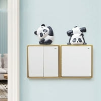 Slatka panda crtani panda Prekidač za svjetlo dekor Naljepnice zidna naljepnica, dekor umjetnost naljepnice za Automobile Kućni dekor