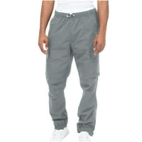 Teretne hlače A-liste Muške obične Ležerne hlače s puno džepova za fitness na otvorenom teretne hlače velike uštede