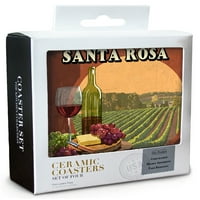 Santa Rosa, Kalifornija, Okrug Sonoma, Vintage natpis za degustaciju vina
