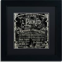Zaštitni znak likovna umjetnost Paris Bistro Vi Canvas Art by Color Bakery, Black Matte, Crni okvir