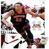 Chicago Bulls - zidni poster Demar Derozan s gumbima, 22.375 34