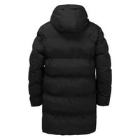Jakne za muškarce, muški zimski kaput, jakna, ležerni jednobojni kaput s džepom s patentnim zatvaračem, kaput s dugim rukavima, topli