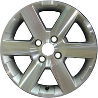 Obnovljeni OEM aluminij legura kotača, strojno i srebrno, odgovara 2005- Suzuki Aerio