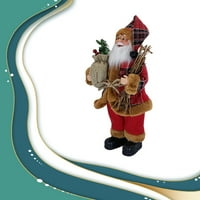 Božićna lutka, figurica Djeda Mraza, ukras za sjedenje, svečana figurica, uradi sam plastični poklon za Novu godinu, tip 2