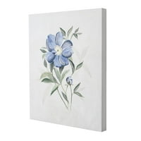 Američki umjetnički dekor, platno ukrašeno cvijećem, zidni umjetnički mural, print, plava-20 16 1.5 1.5