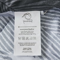 BESCH LEAF 5 dijelova King Comforter Set: Comforter & Shams sivo pero, pamučna tkanina i punjenje mikrofibre, praznični