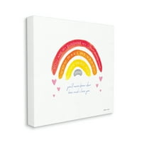 Stupell industrije moje sunce kad Sky's Grey Sentiment Rainbow Hearts, 24, koju je dizajnirala Stephanie Workman Marrott