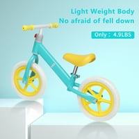 Bicikl za vježbanje ravnoteže za djecu s podesivim upravljačem i sjedalom, žuto