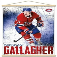 Zidni plakat Montreal Canadiens-Brendan Gallagher u magnetskom okviru, 22.375 34