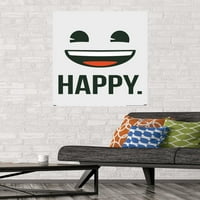 Emoji-Sretan plakat na zidu, 22.375 34
