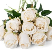 Umjetne ruže s dugim stabljikama, umjetne svilene ruže za vjenčani buket Uradi Sam, središte stola
