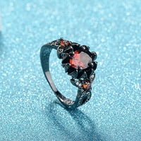 Prsten za žene ženski prsten s crvenim cirkonom vjenčani nakit prstenovi veličine legure 5 - poklon za prste rođendanski pokloni