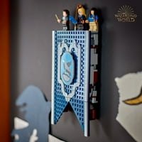 Banner kuće Ravenclo Hari Potter-igračka za dnevni boravak dvorca Hogvarts ili zidni zaslon, minifigura Lune Lovegood i čarobni štapići,