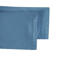 Komplet egipatskih Pamučnih jastuka u punoj boji, standardni, srednje plavi