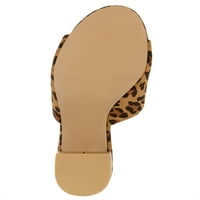 Melrose ave ženska veganska antilop leopard blok klizanja sandala sandala