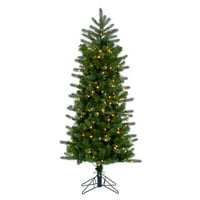Umjetno božićno drvce od 5,5 inča Carolina olovka smreka topla bijela LED svjetla od 5 inča