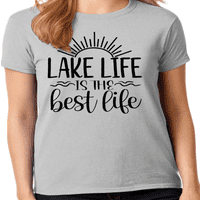 Grafička Amerika Ljetni jezero Život je najbolja grafička majica za žensku majicu