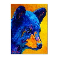 Likovna umjetnost s potpisom crni medvjed 2 na platnu Marion Rose