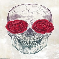 Rachel Colduell - zidni plakat s ružama lubanje, 14.725 22.375