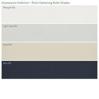 Kolekcija prilagođenih izraza, bežična soba za potamnjenje valjka, plava, 1 4 Širina 48 Duljina