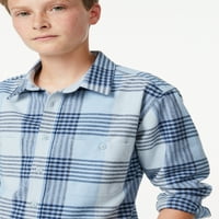 Flanel Flanel košulja s dugim rukavima za besplatno sastavljanje, veličine 4-18