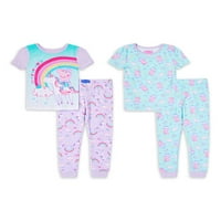 Peppa Pig Baby & Toddler Girls kratki rukav Snug Fit Pamul Pijamas