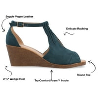 Kolekcija putovanja ženske kedzie tru comform pjena uske širine sandale za peep peep noge