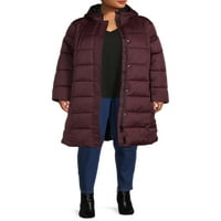 Veliki hladni ženski plus veličina BO prekrivač maxi puffer kaput