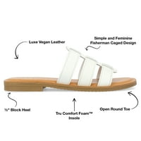Kolekcija Journee kolekcija ženska serrie tru Comfort pjenasta klizanje na klizaču ravna sandala