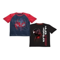 Majica s digitalnim uzorkom Spider-Man za dječake 2 pakiranja veličine 4-18